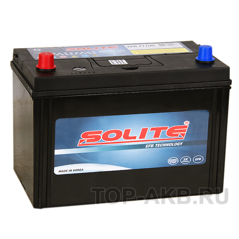 Автомобильный аккумулятор Solite EFB T110R Start-Stop (90L 880A 306x173x225)