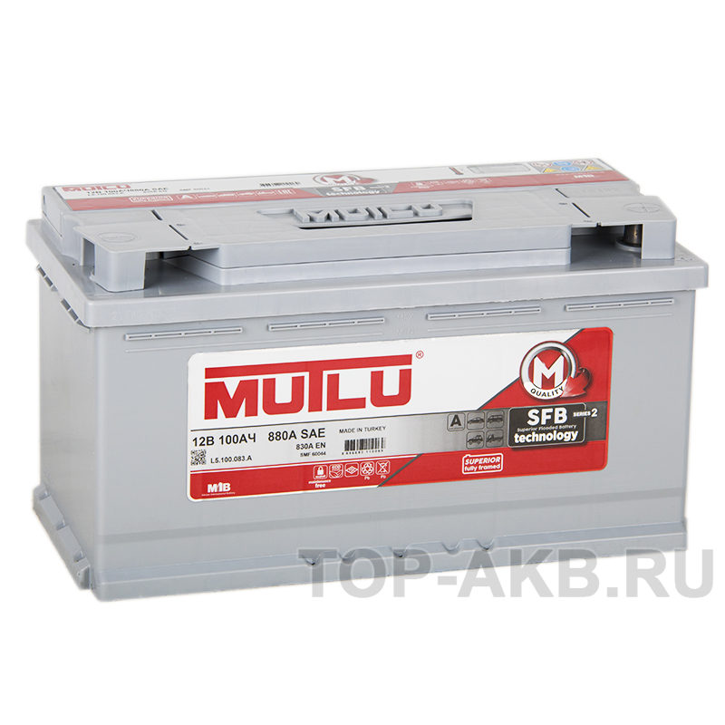 Автомобильный аккумулятор Mutlu 100R 830A 353x175x190