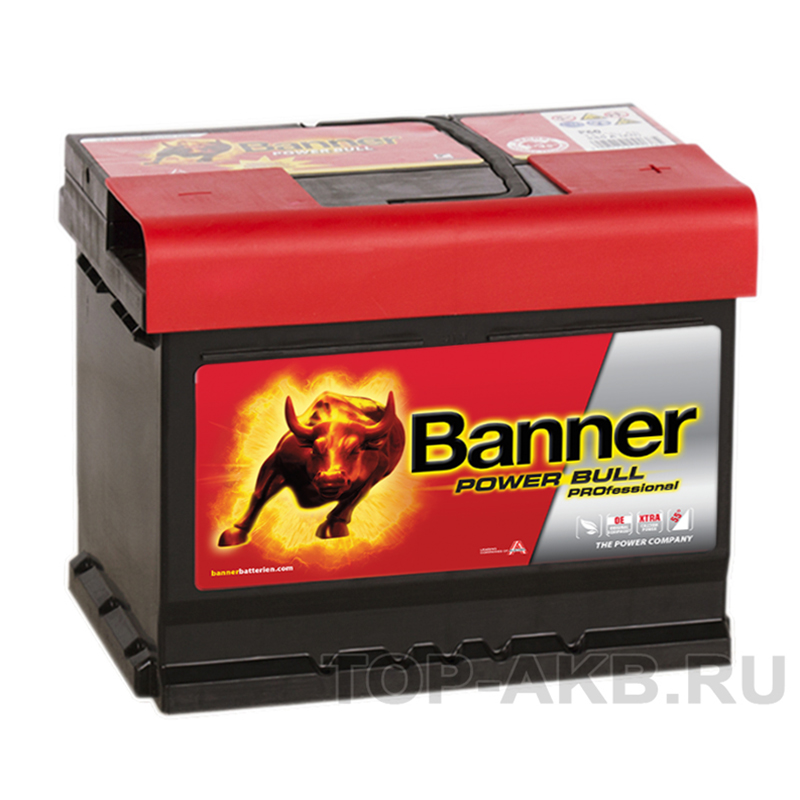 Автомобильный аккумулятор BANNER Power Bull Pro (50 42) 50R низкий 400A 207x175x175