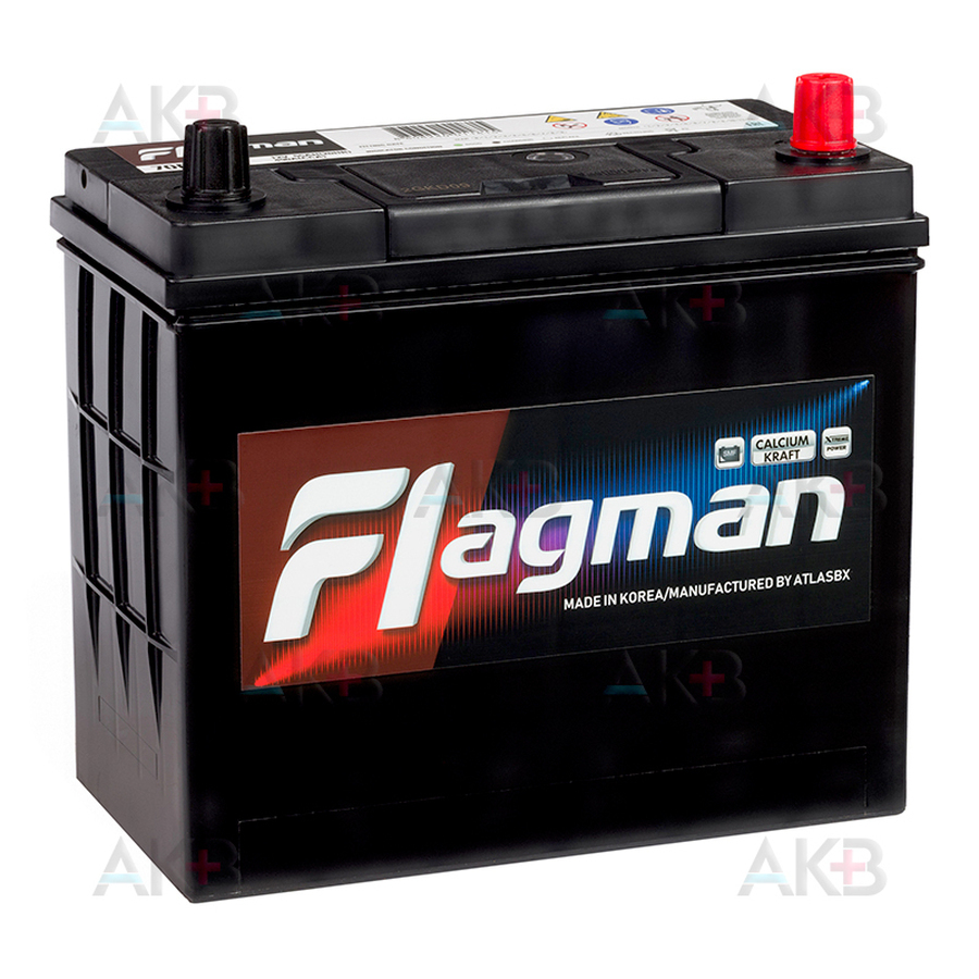 Автомобильный аккумулятор Flagman 70B24L 55R 490A 232x127x220