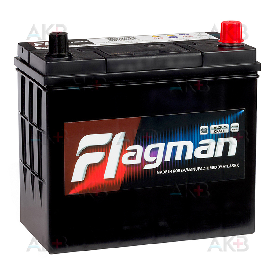 Автомобильный аккумулятор Flagman 70B24LS 55R 490A 232x127x220