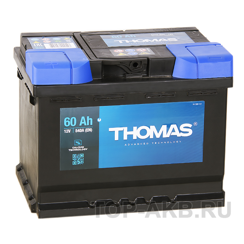 Автомобильный аккумулятор Thomas 60L 540A 242x175x190