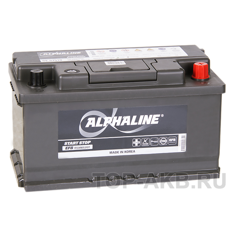 Автомобильный аккумулятор Alphaline EFB 75R (730A 315x175x175) SE 57510 Start-Stop