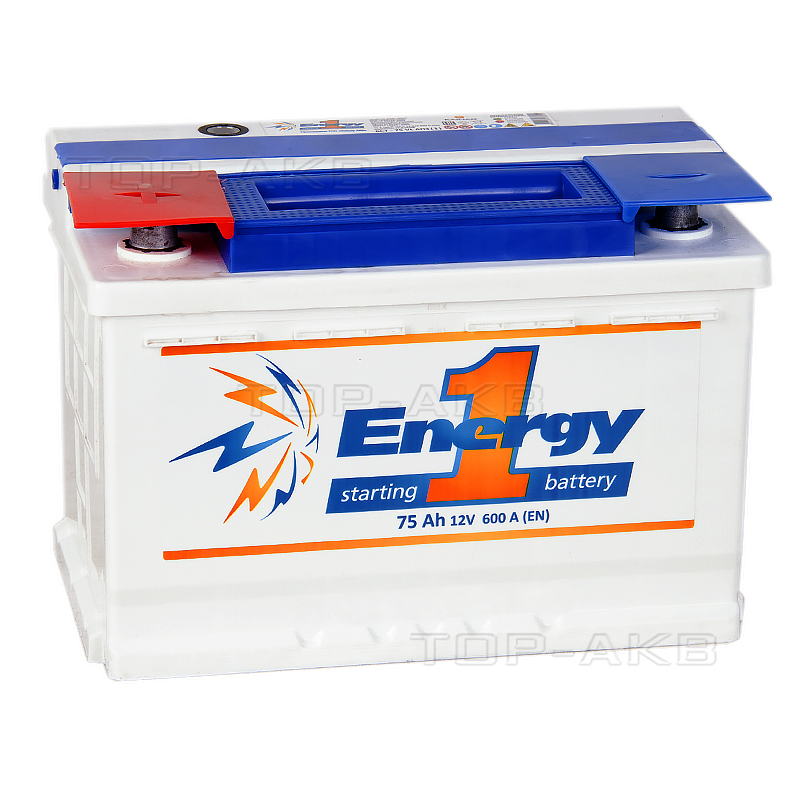 Автомобильный аккумулятор Energy ONE 75L 600А 278x175x190