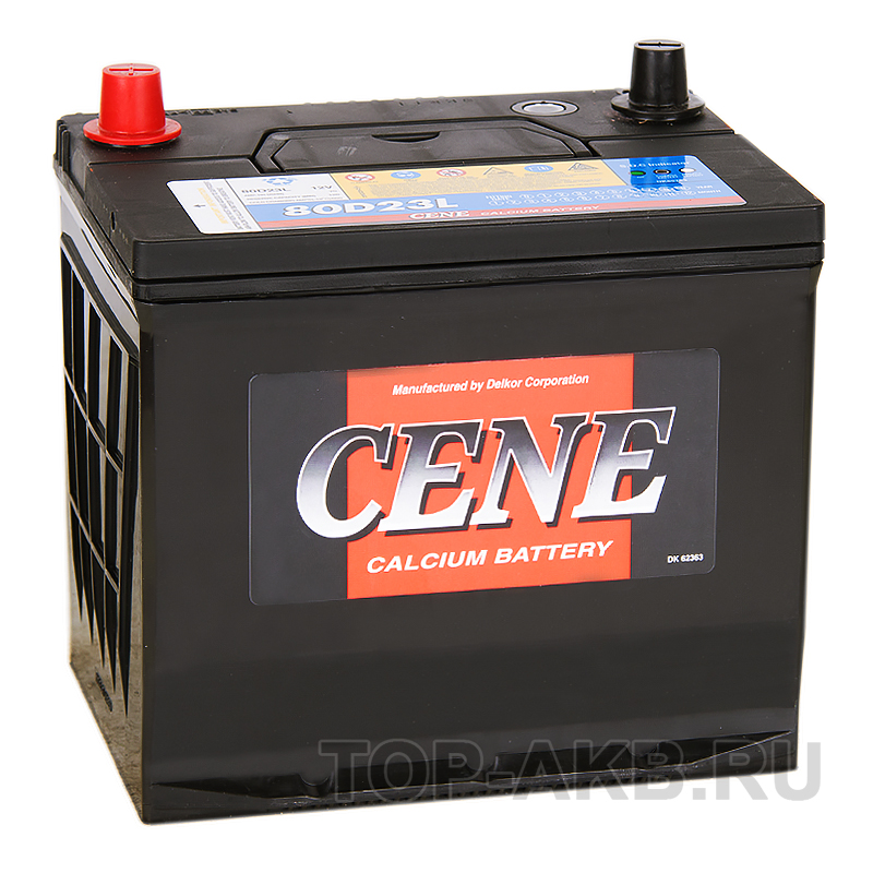 Автомобильный аккумулятор Cene 80D23L (70R 600A 232x173x225)