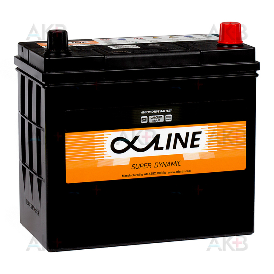Автомобильный аккумулятор Alphaline SD 70B24LS 55R 500A 232x127x220