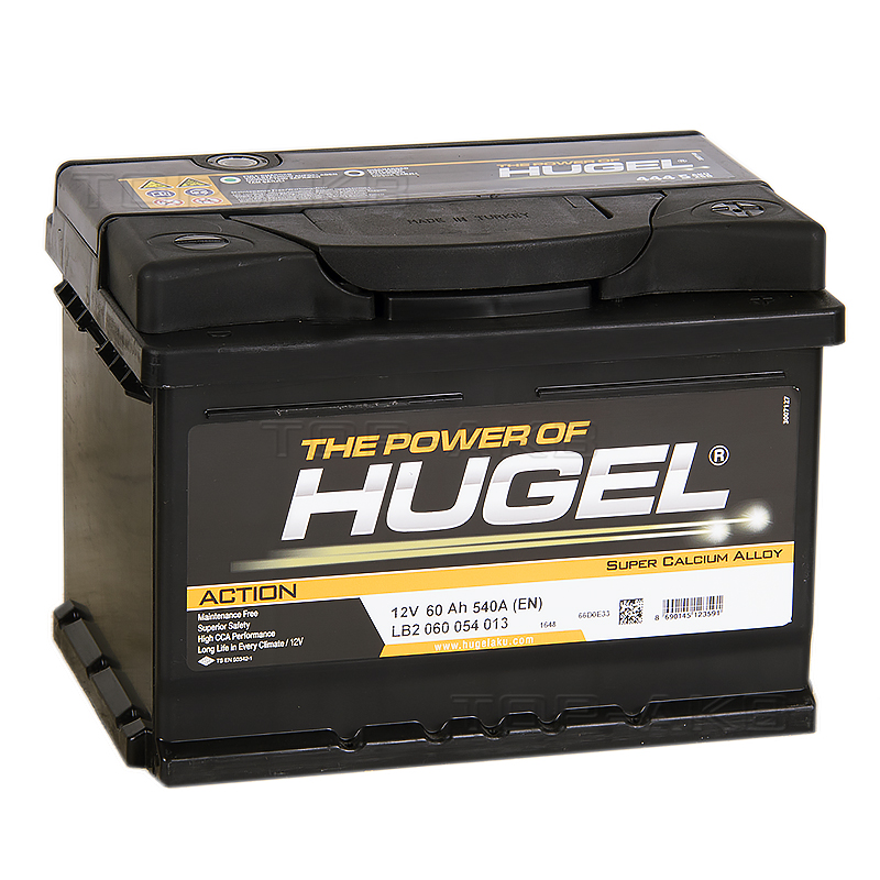 Автомобильный аккумулятор Hugel Action 60R низкий 540A (242x175x175) LB2 060 054 013