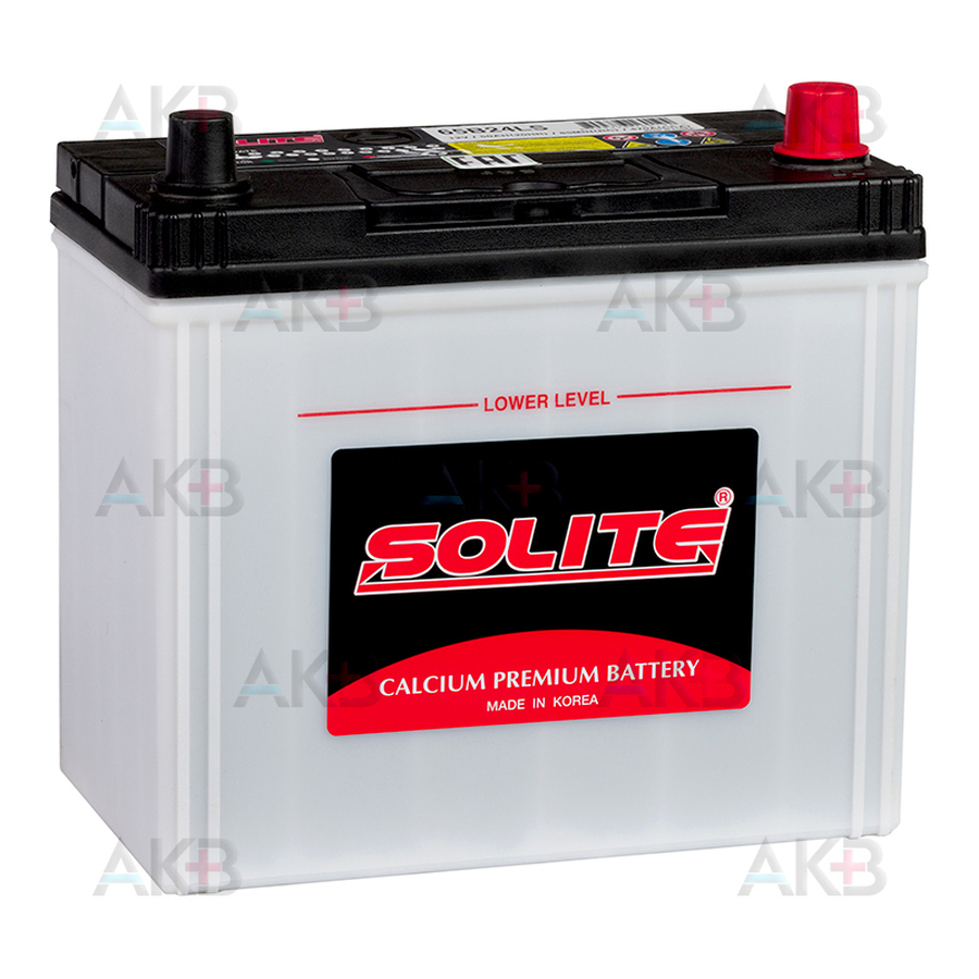 Автомобильный аккумулятор Solite 65B24LS (50R 470A 236x128x220)