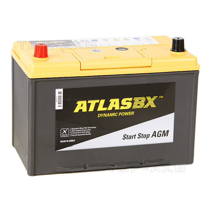 Автомобильный аккумулятор Atlas AGM AX S115D31R (90L 800A 306x175x225)