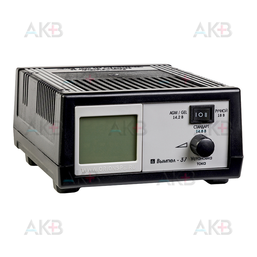 Зарядное устройство Вымпел 37 (автомат, 0-20А, 14,1/14,8/16В жк индикатор)