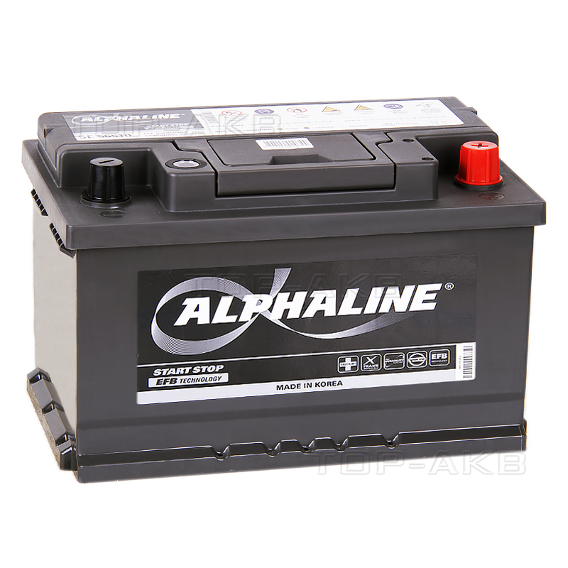 Автомобильный аккумулятор Alphaline EFB 65R (650A 278x175x175) SE 56510 Start-Stop