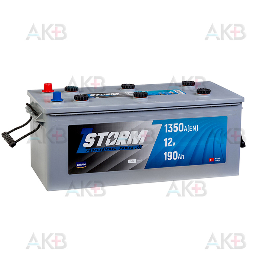 Автомобильный аккумулятор Storm Professional Power 190 евро 1250A 513х223х223