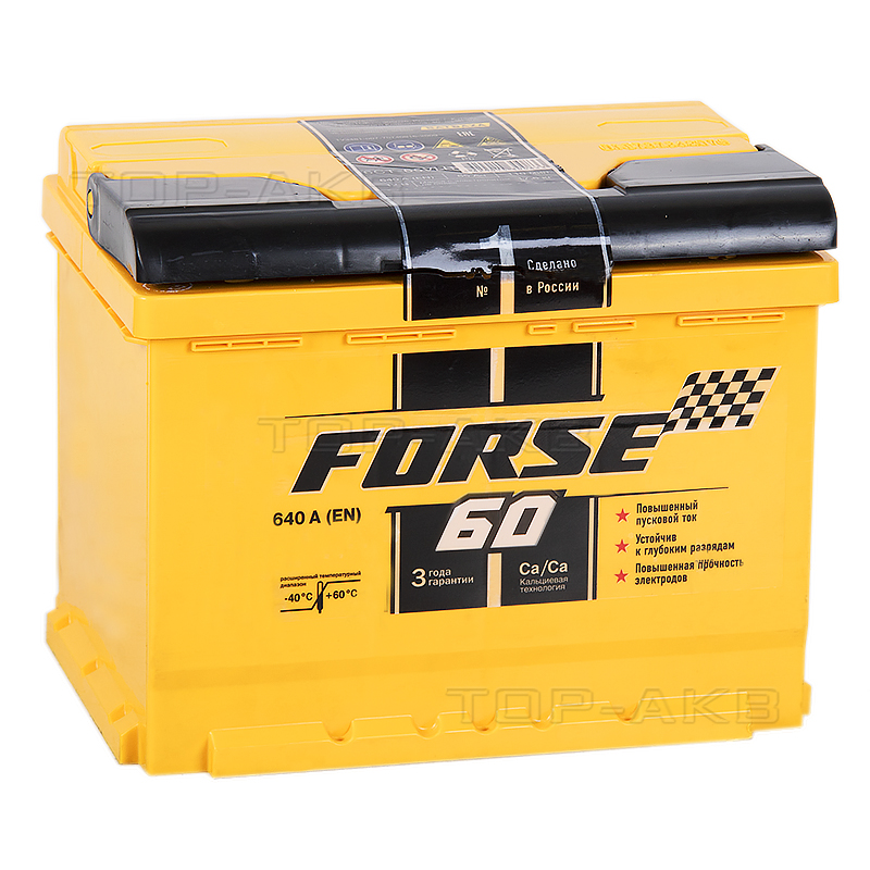 Автомобильный аккумулятор Forse 60R 640A (242x175x190)