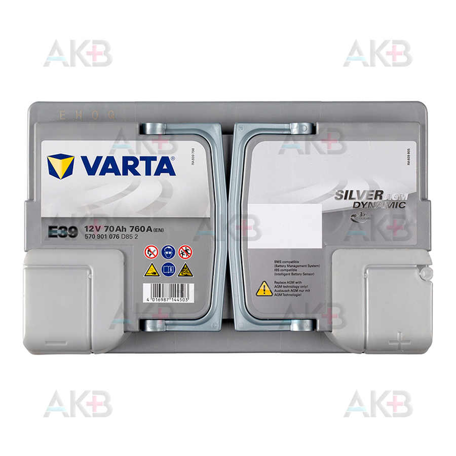Batterie Start & Stop VARTA A7 70 Ah 760 AEN