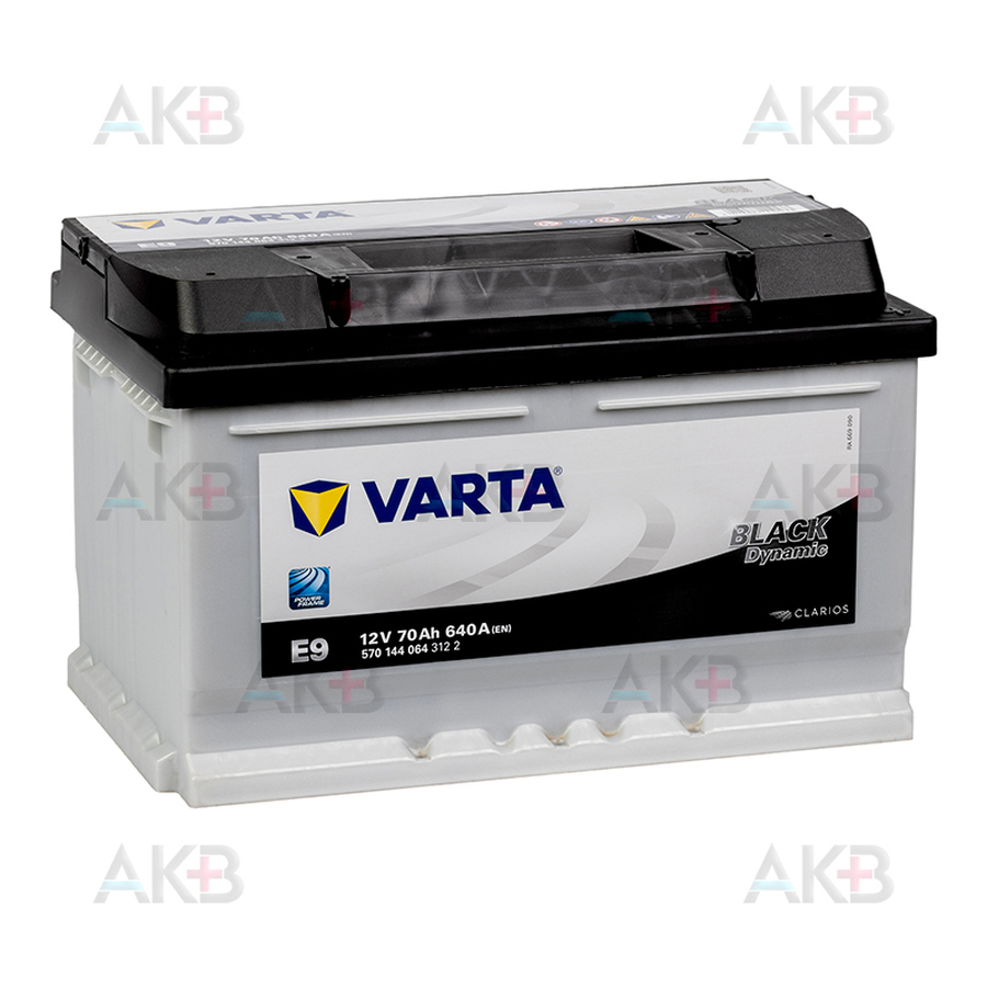 Batterie VARTA E9 Black Dynamic 70 Ah 640 A