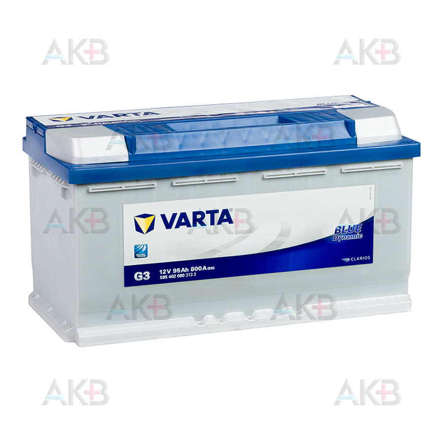 Автомобильный аккумулятор Varta Blue Dynamic G3 95R 800A 353x175x190
