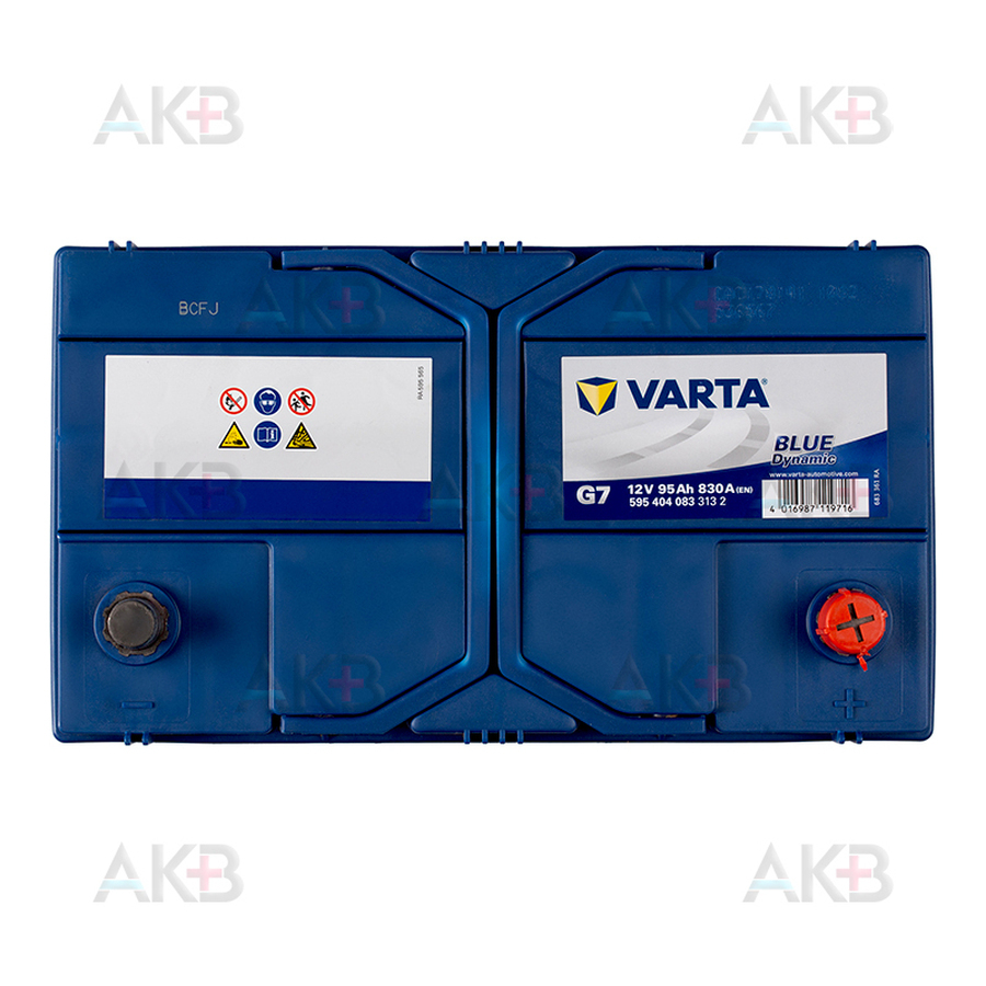 Автомобильный аккумулятор Varta Blue Dynamic G7 95R 830A 306x173x225 ( 595404083)