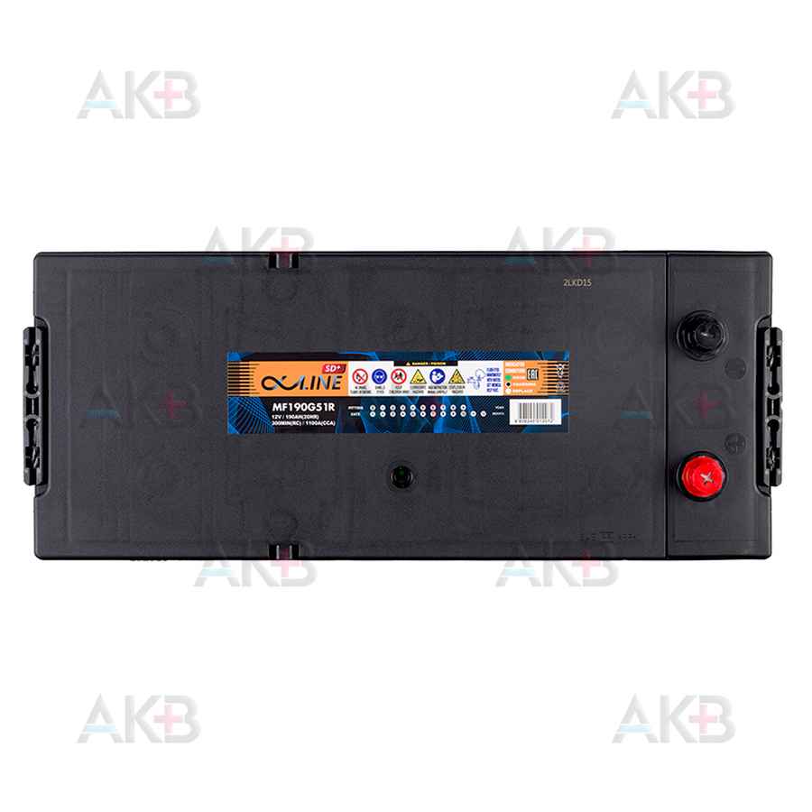 Автомобильный аккумулятор Alphaline SD 190G51R 190 Ач обратная пол.(евро) 1100A 513x223x223