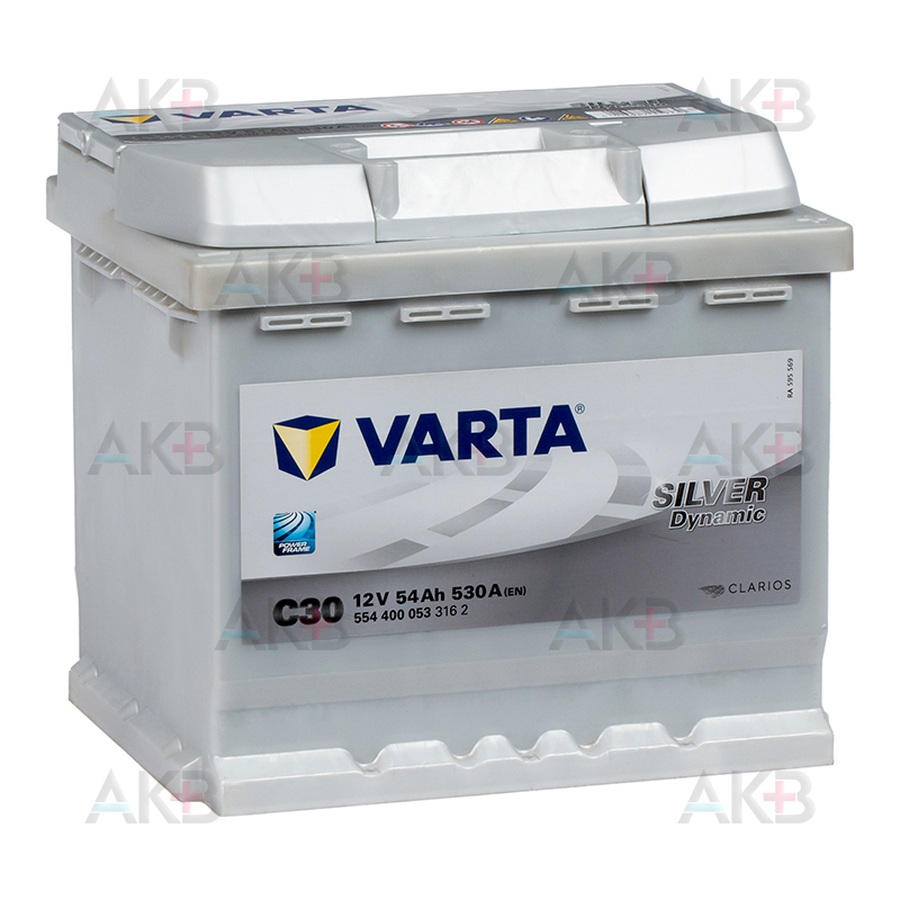 Varta Silver Dynamic C30 54Ah 530A L1 с доставкой и установкой