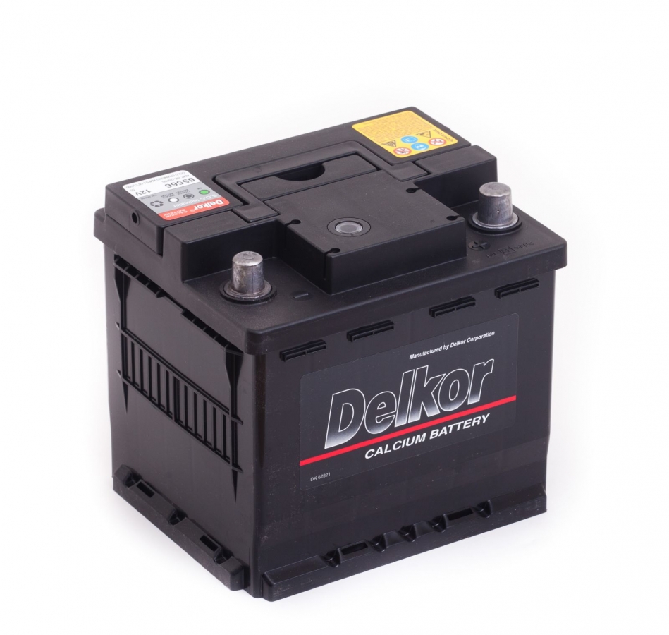 Автомобильный аккумулятор Delkor 55566 (55R 500A 207х174х190)