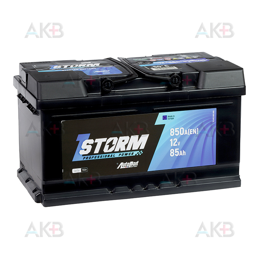 Автомобильный аккумулятор Storm Professional Power 85R низкий 850A 315x175x175