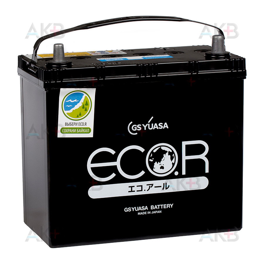 Автомобильный аккумулятор GS Yuasa EC 70B24L (52R 500A 238x128x227) ECO.R (EC)