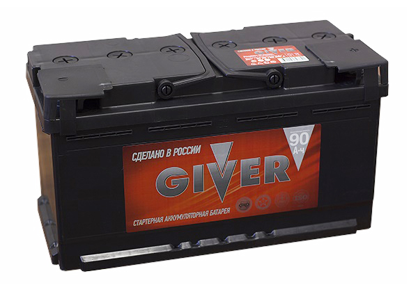 Автомобильный аккумулятор Giver 90R (690A 353x175x190)