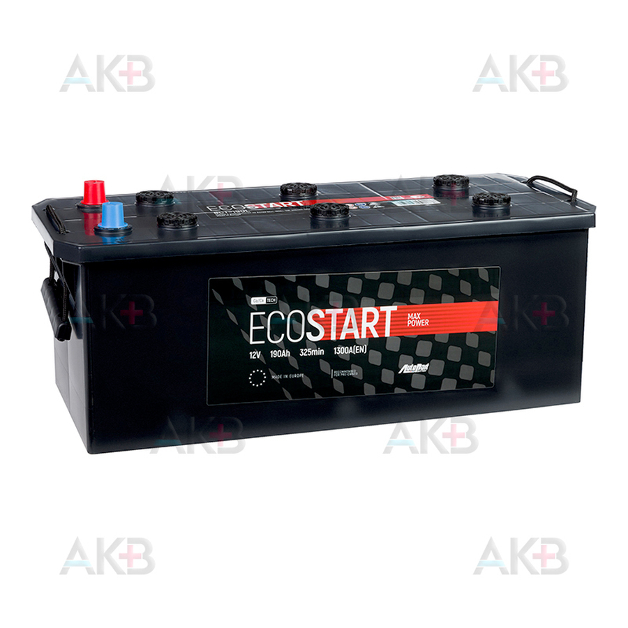 Автомобильный аккумулятор Ecostart 190 euro (1300А 513x223x217)