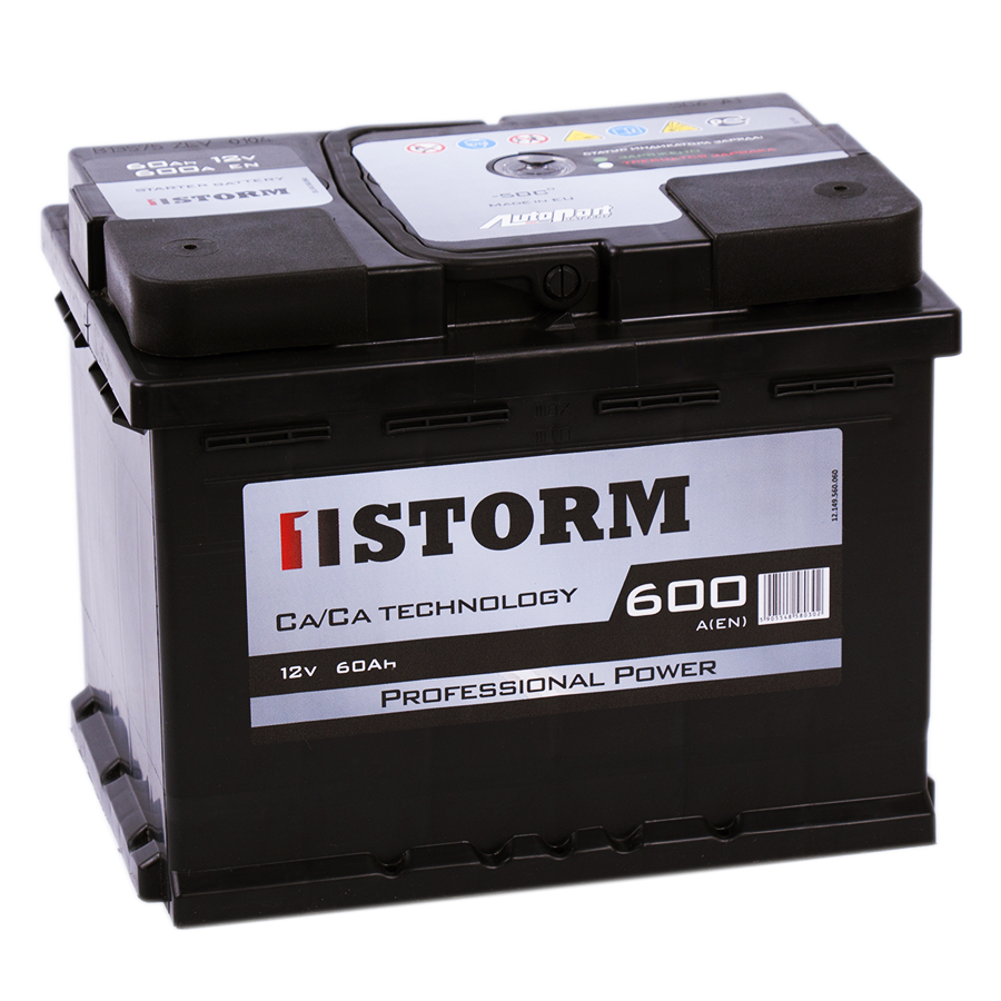 Автомобильный аккумулятор Storm Professional Power 60L 600A 242x175x175