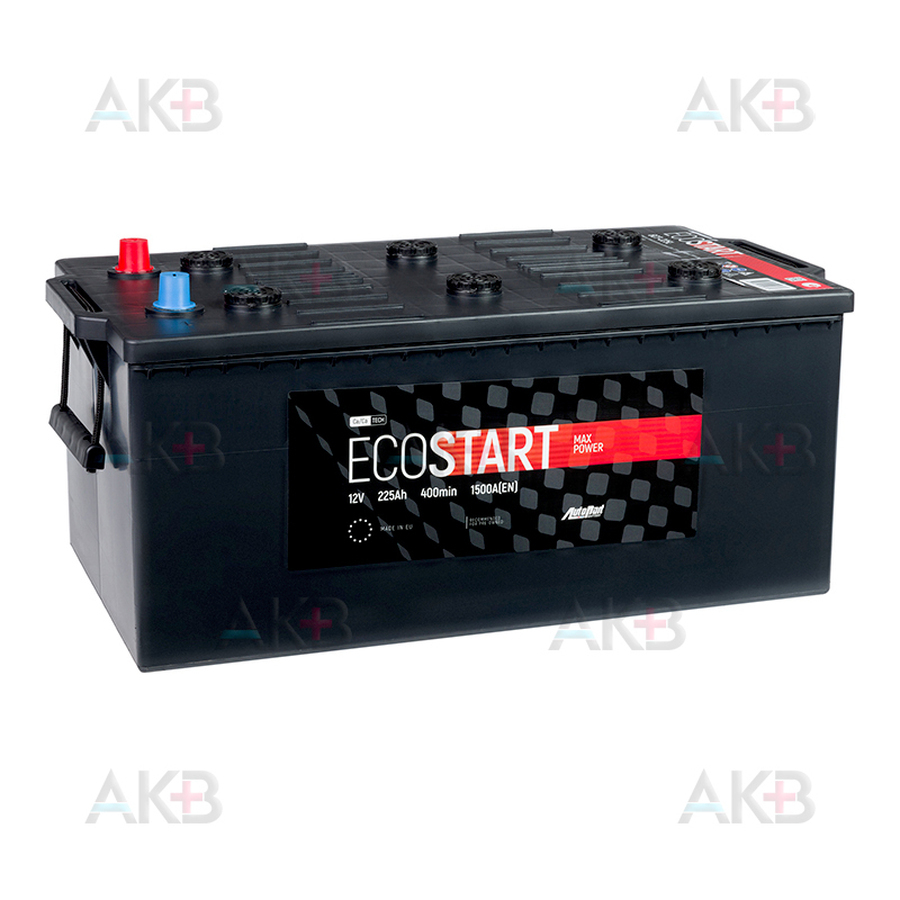 Автомобильный аккумулятор Ecostart 225 euro (1500А 518x273x223)