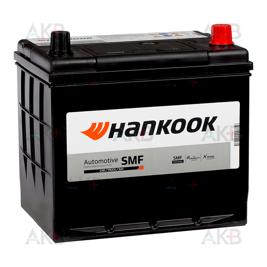 Автомобильный аккумулятор Hankook 75D23L (65R 580А 229х172х225)