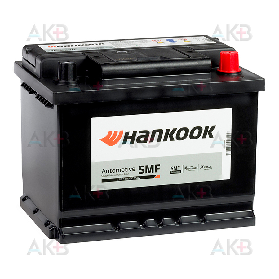 Автомобильный аккумулятор Hankook 56030 (60R 480A 242х174х190)