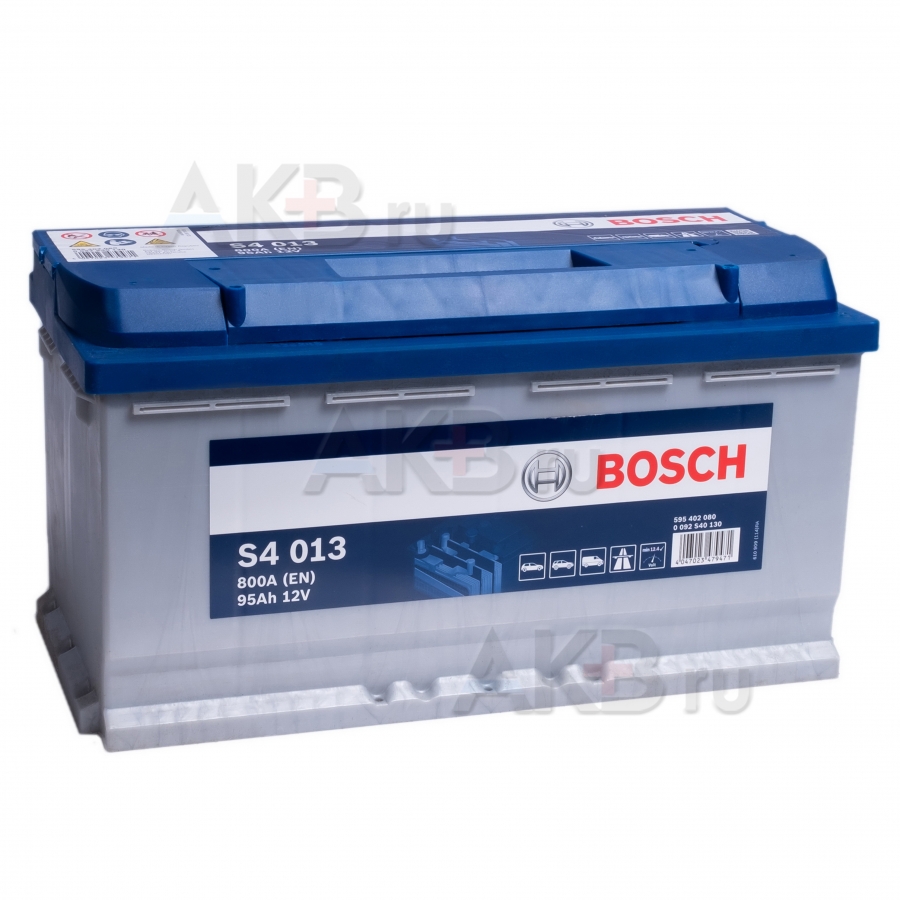 Автомобильный аккумулятор Bosch S4 013 95R 800A 353x175x190