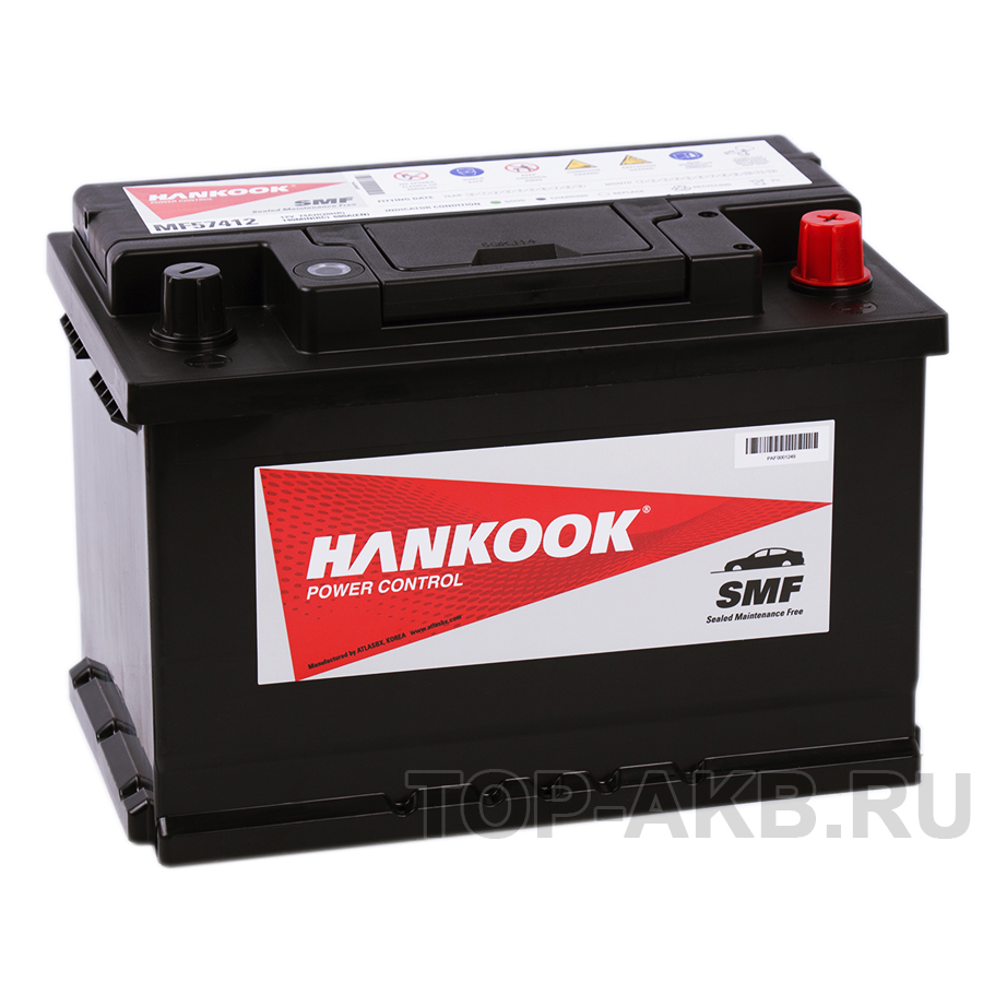 Автомобильный аккумулятор Hankook 57412 (74R 680A 278х174х190)