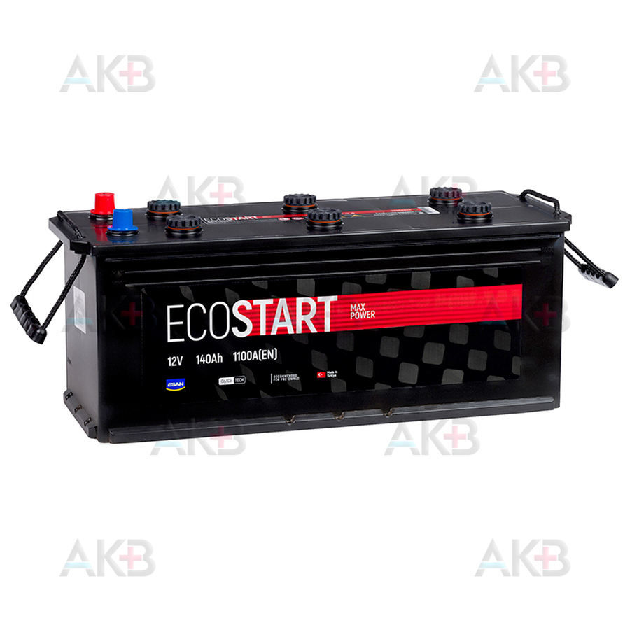 Автомобильный аккумулятор Ecostart 140 euro (1100А 513x189x217)