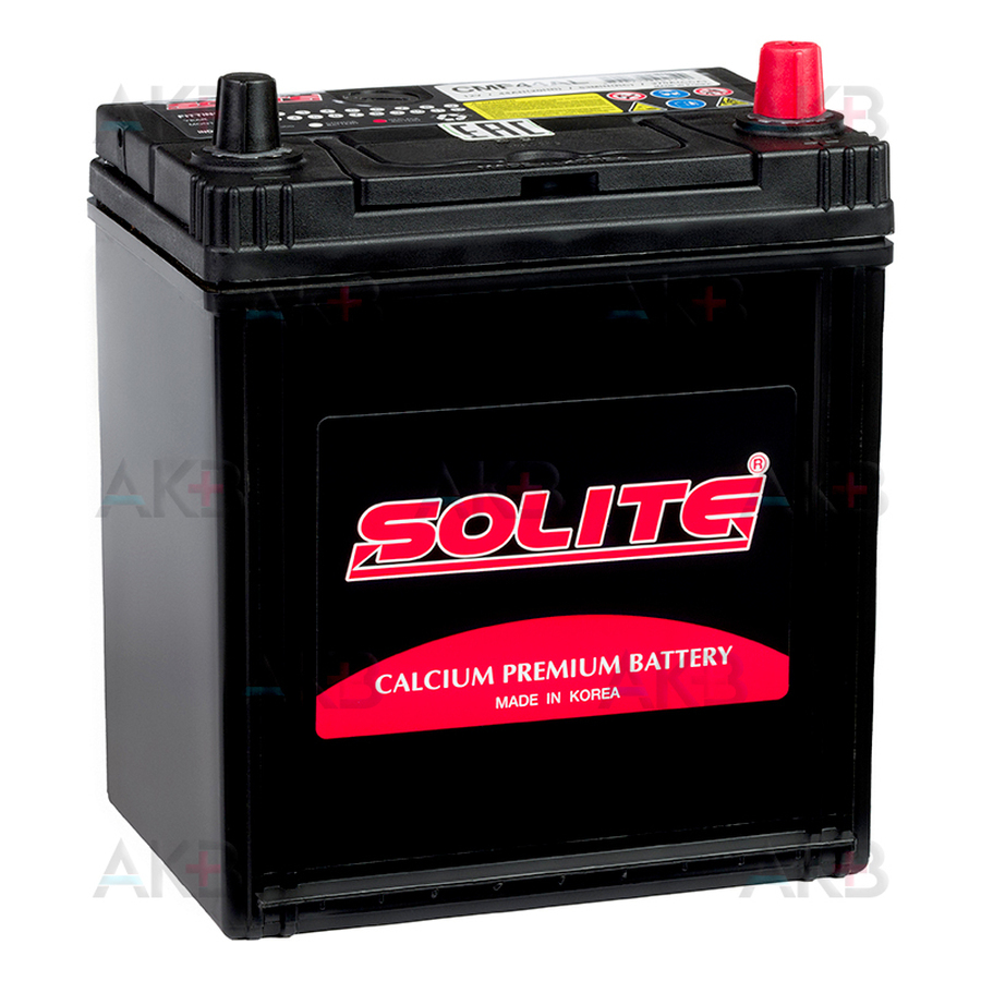 Автомобильный аккумулятор Solite CMF44AL с бортиком (44R 350А 187x127x219)