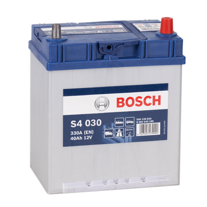 Автомобильный аккумулятор Bosch S4 030 40R 330A 187x127x227
