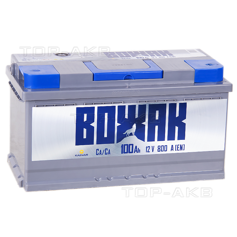 Автомобильный аккумулятор Вожак 100R 800A 353x175x190