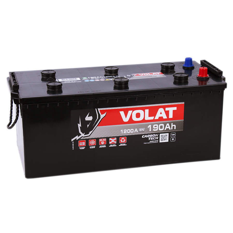 Автомобильный аккумулятор Volat 190 евро (1200A 513x223x223)
