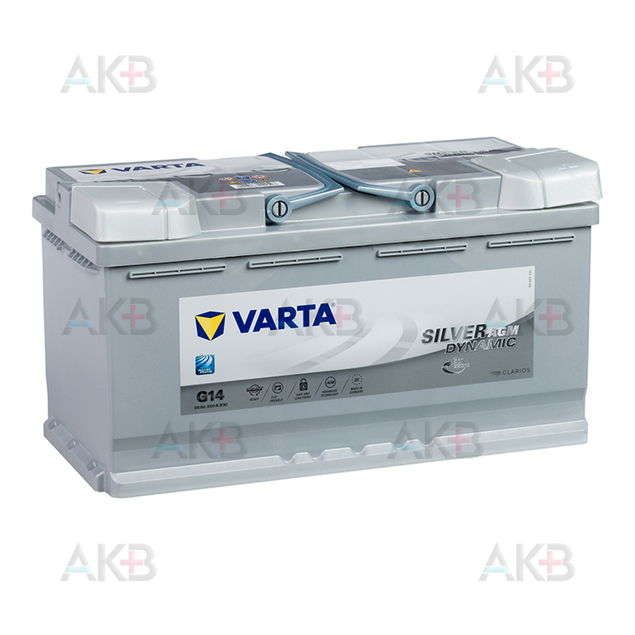 Автомобильный аккумулятор Varta Silver Dynamic AGM G14 95R (Start-Stop) 850A 353x175x190