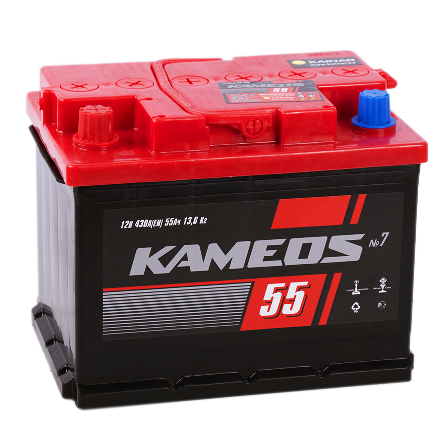 Автомобильный аккумулятор Kameos 55L 430A 242x175x190