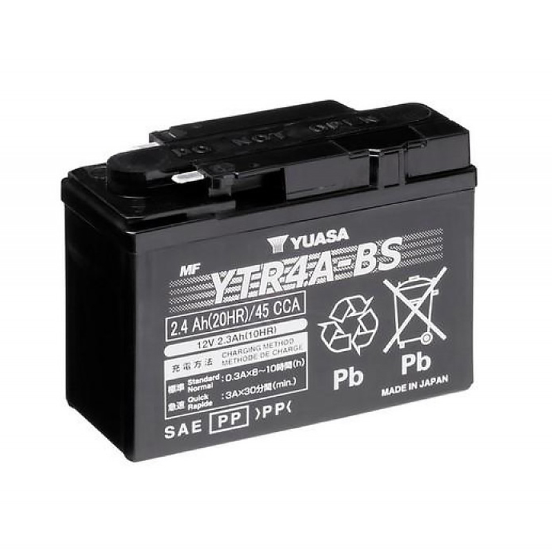Мото аккумулятор Yuasa YTR4A-BS - 2.4 Ач 45A (114x49x86)