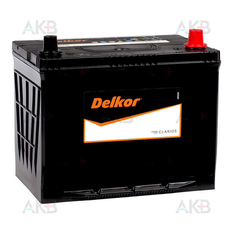 Автомобильный аккумулятор Delkor 90D26L (80R 680A 260x173x225)