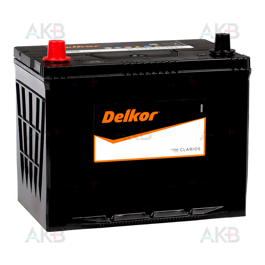 Автомобильный аккумулятор Delkor 90D26R (80L 680A 260x173x225)