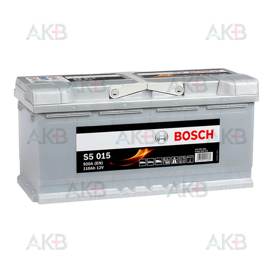 Автомобильный аккумулятор Bosch S5 015 110R 920A 393x175x190