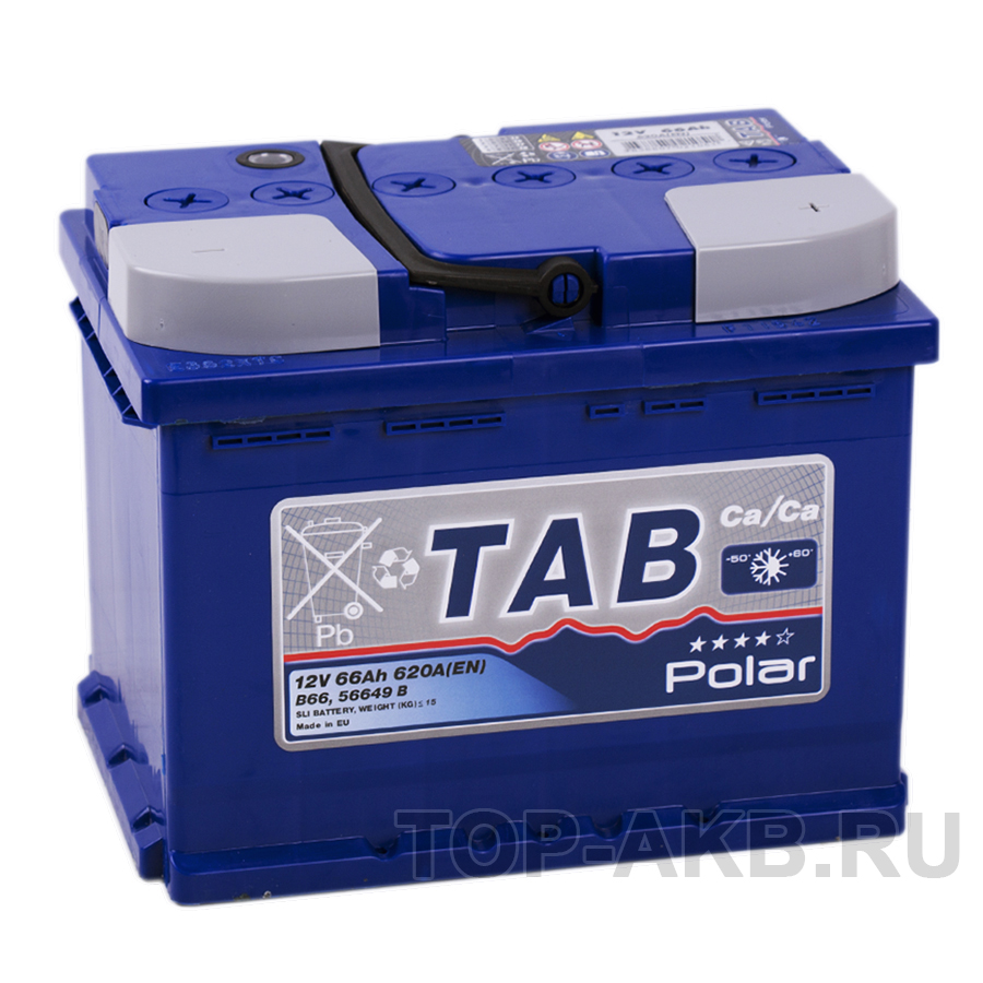 Автомобильный аккумулятор Tab Polar 66R (620A 242x175x190) 121066 56649