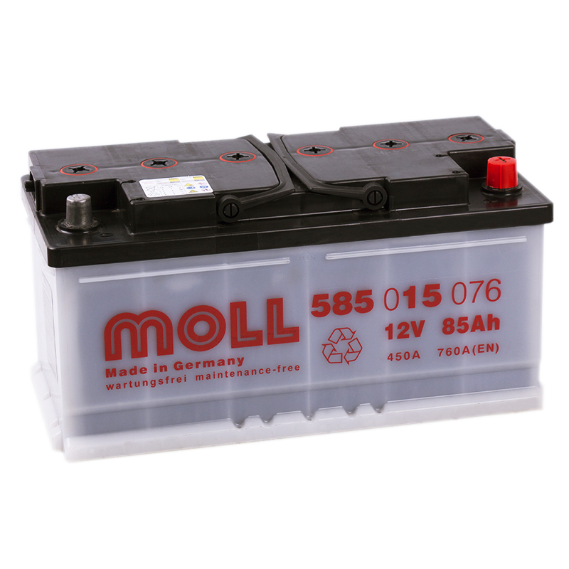 Автомобильный аккумулятор Moll MG Standard 85R 760A 353x175x175