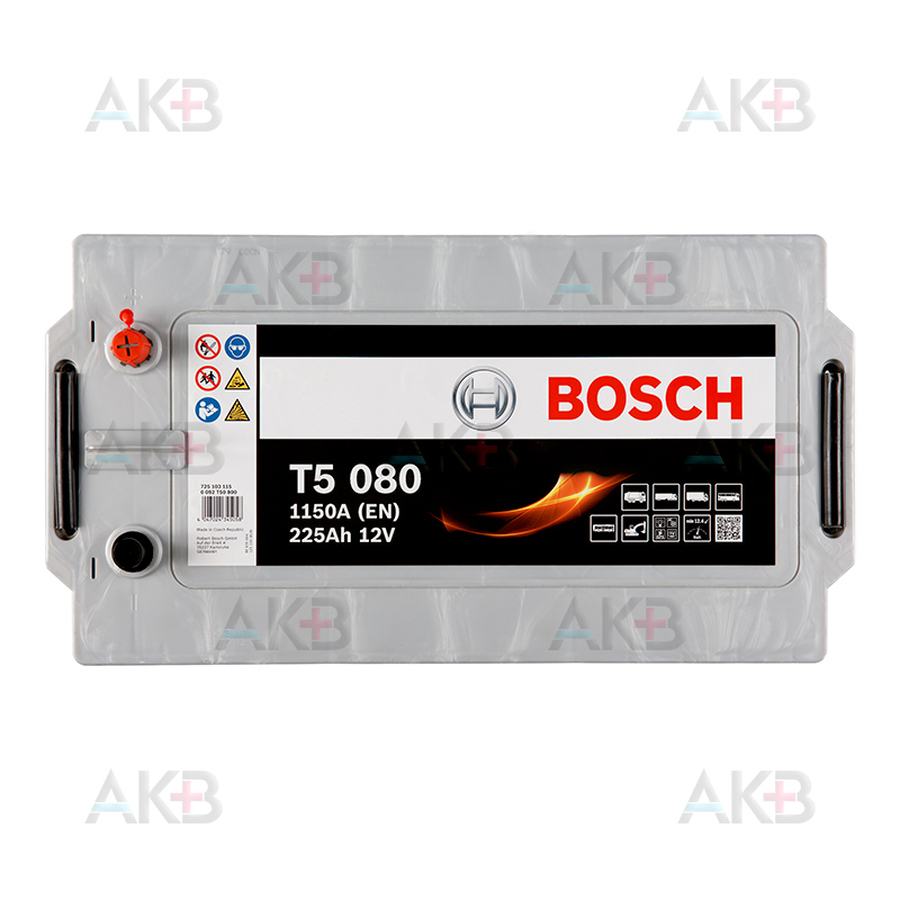 Автомобильный аккумулятор Bosch T5 080 225 евро 1150A 518x276x242