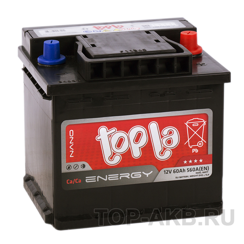 Автомобильный аккумулятор Topla Energy 60 uni (560A 207x175x190) 108660 56077