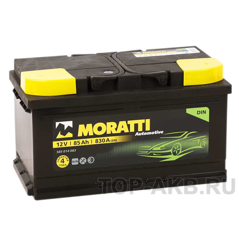 Автомобильный аккумулятор Moratti 85R низкий 830А 315х175х175